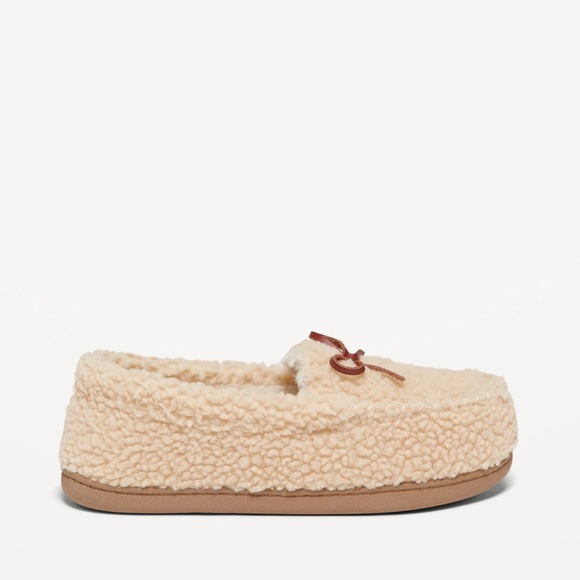 NWT OLD NAVY Sherpa Moccasins Color Cream - Picture 3 of 4